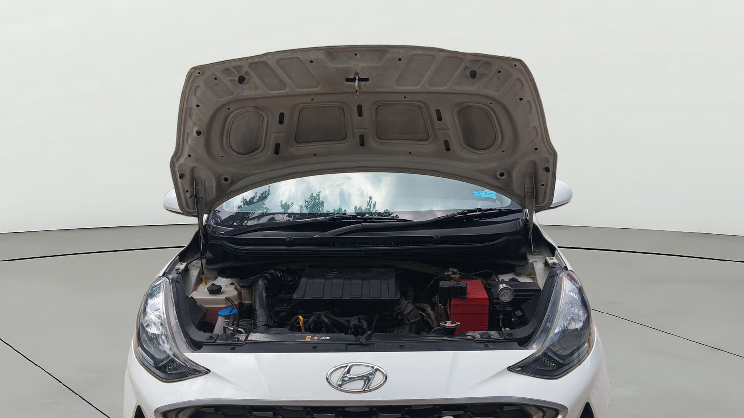 Used 2022 Hyundai Aura S 1.2 CNG Cng Manual engine ENGINE & BONNET OPEN FRONT VIEW