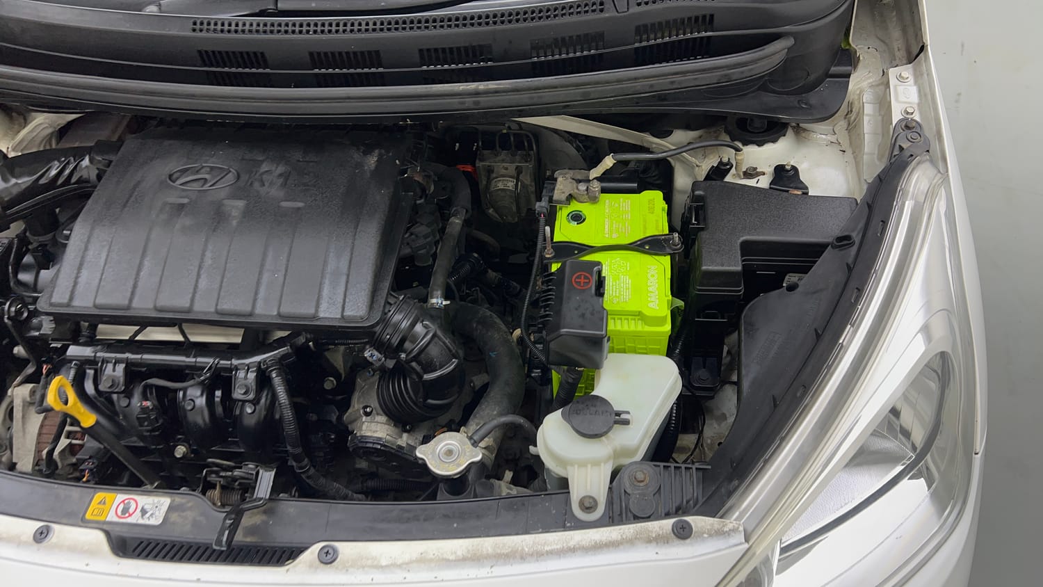 Used 2018 Hyundai Grand i10 Sportz 1.2 Kappa VTVT Petrol Manual engine ENGINE LEFT SIDE VIEW