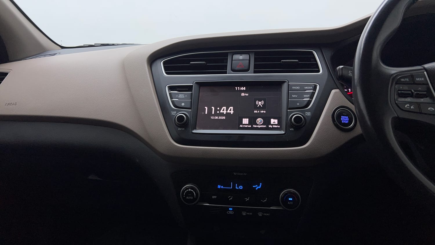 Used 2018 Hyundai Elite i20 Asta 1.2 (O) Petrol Manual interior MUSIC SYSTEM & AC CONTROL VIEW