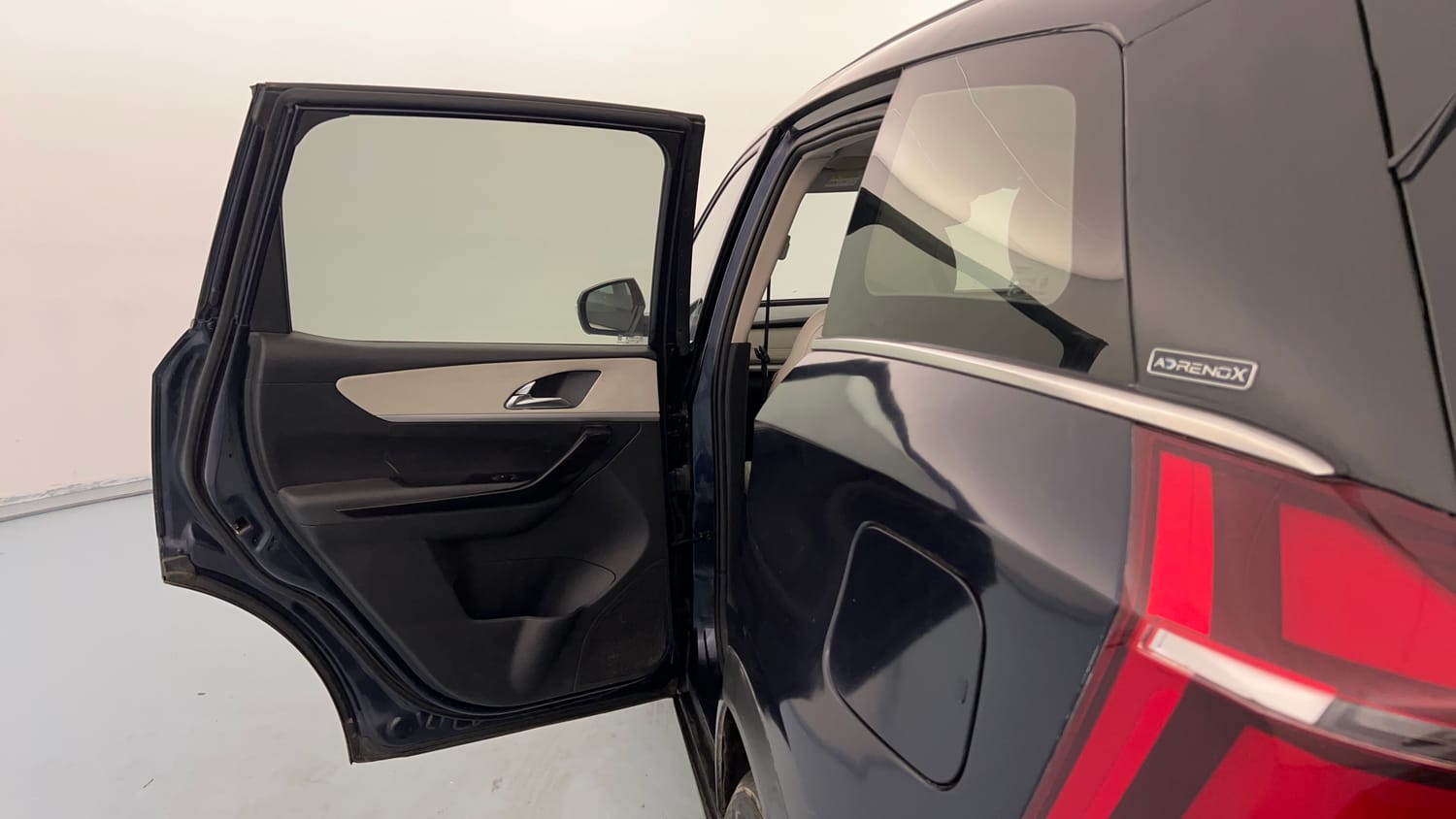 Used 2021 Mahindra XUV700 AX 7 Petrol AT Luxury Pack 7 STR Petrol Automatic interior LEFT REAR DOOR OPEN VIEW