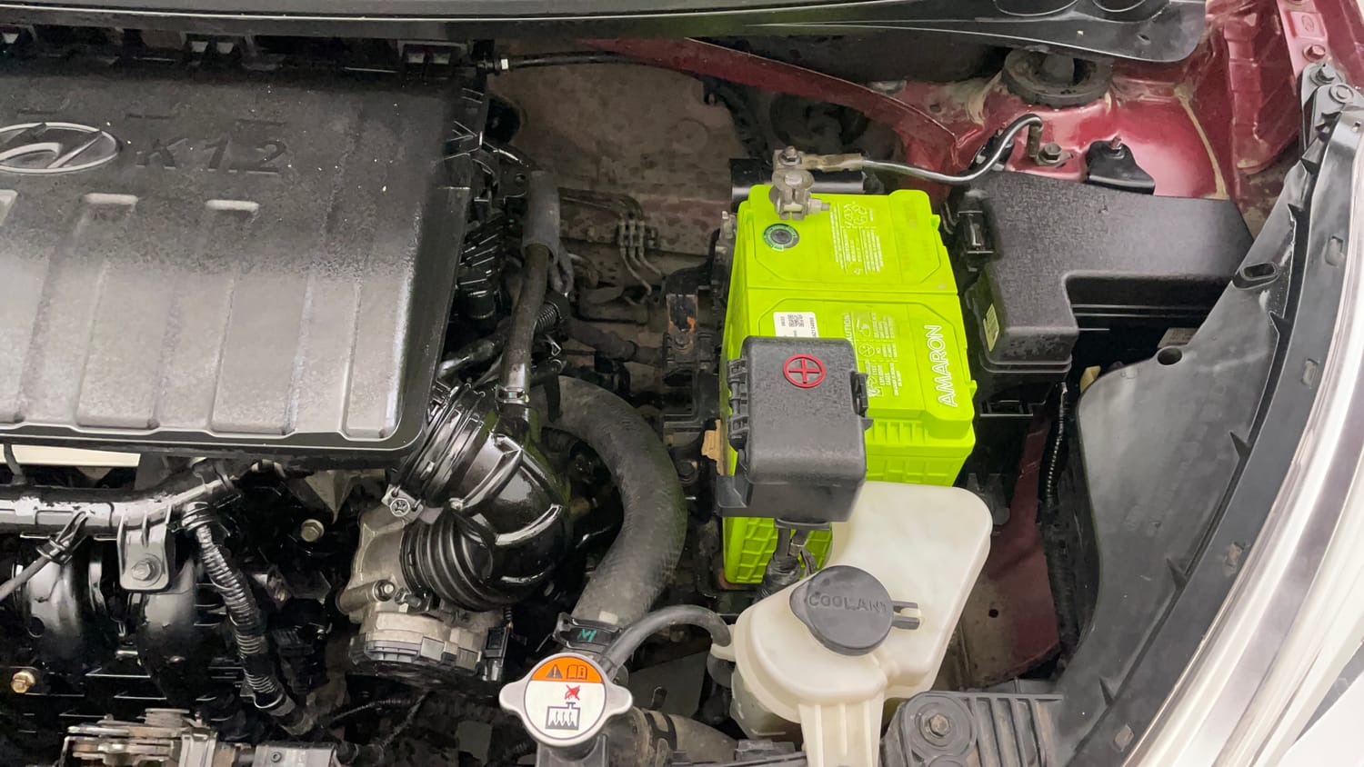 Used 2014 Hyundai Grand i10 Magna 1.2 Kappa VTVT Petrol Manual engine ENGINE LEFT SIDE VIEW