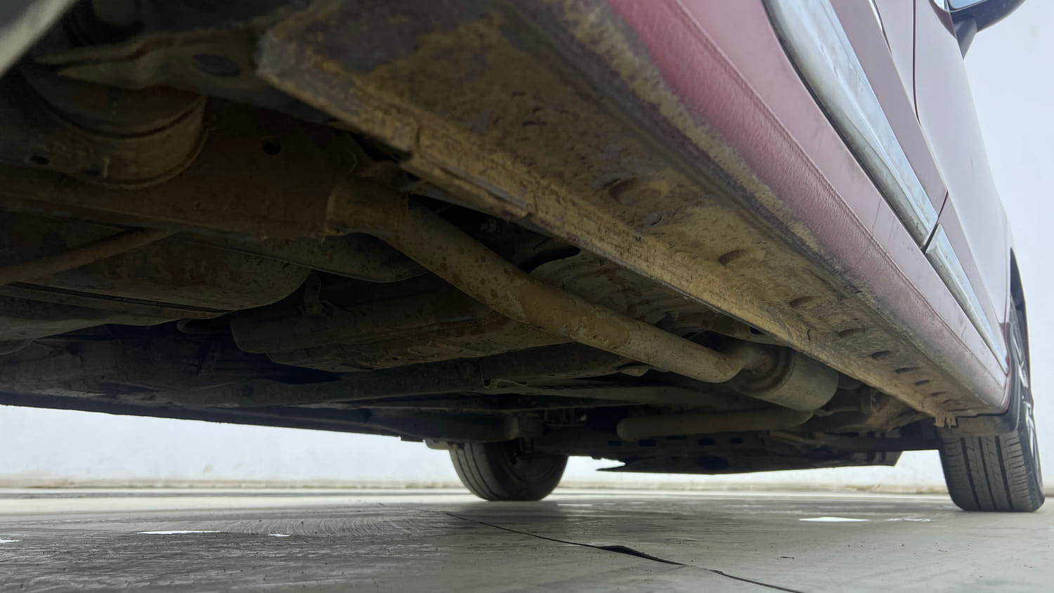 Used 2021 Honda City ZX CVT Petrol Petrol Automatic extra REAR RIGHT UNDERBODY VIEW