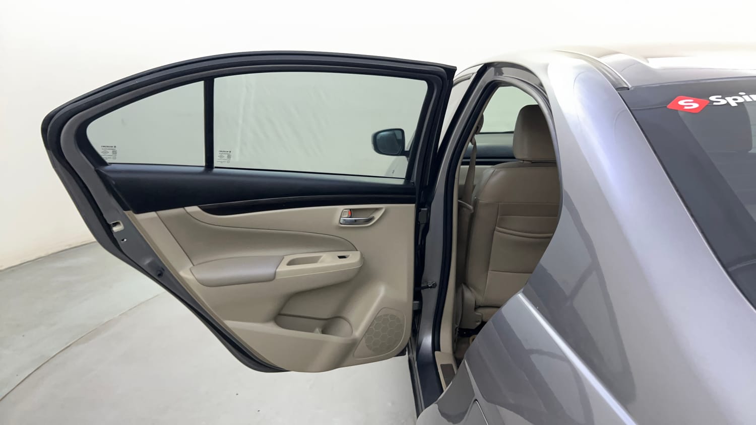 Used 2017 Maruti Suzuki Ciaz Zeta 1.3 Hybrid Diesel Manual interior LEFT REAR DOOR OPEN VIEW