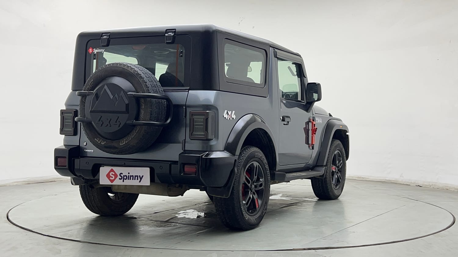 Used 2021 mahindra Thar LX Hard Top Petrol AT 4WD Petrol Automatic exterior RIGHT REAR CORNER VIEW