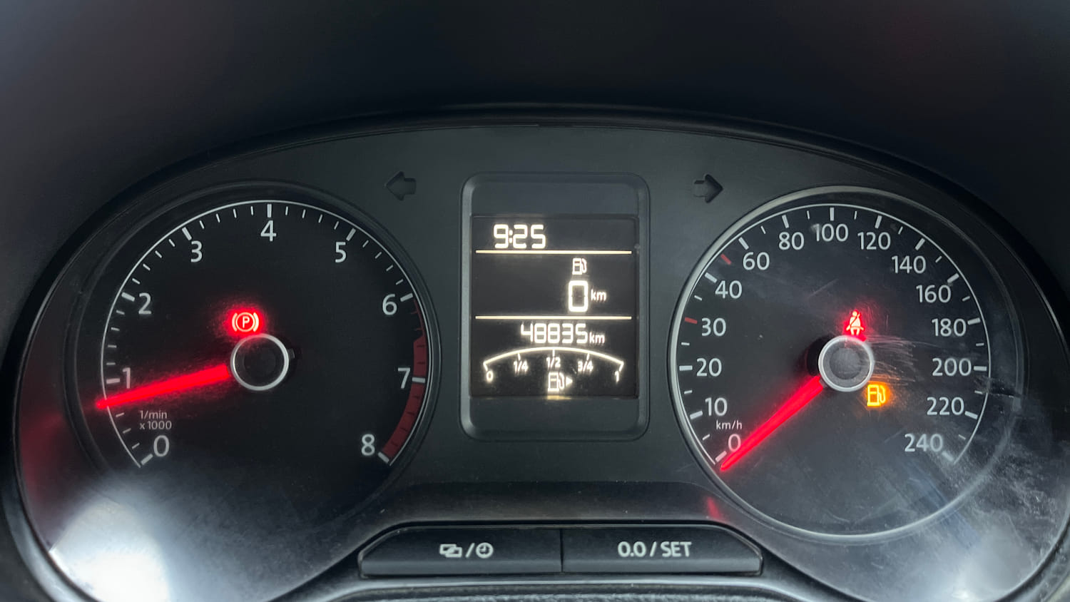 Used 2020 Volkswagen Polo Comfortline 1.0L (P) Petrol Manual interior CLUSTERMETER VIEW