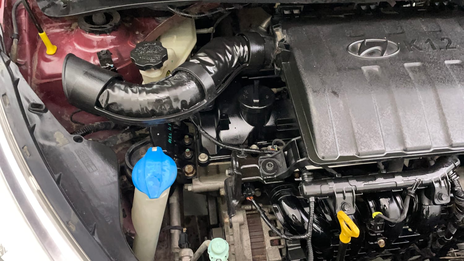 Used 2014 Hyundai Grand i10 Magna 1.2 Kappa VTVT Petrol Manual engine ENGINE RIGHT SIDE VIEW