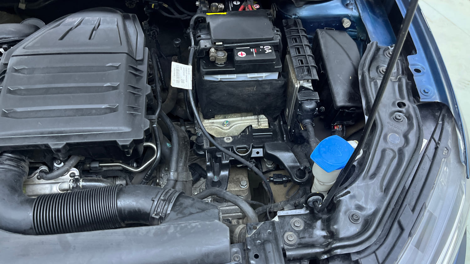 Used 2023 Volkswagen Virtus Topline 1.0 TSI AT Petrol Automatic engine ENGINE LEFT SIDE VIEW