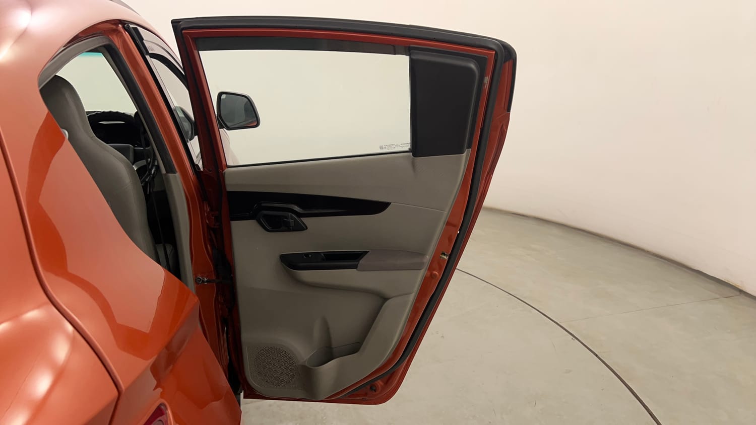 Used 2016 Mahindra KUV100 K6 6 STR Petrol Manual interior RIGHT REAR DOOR OPEN VIEW