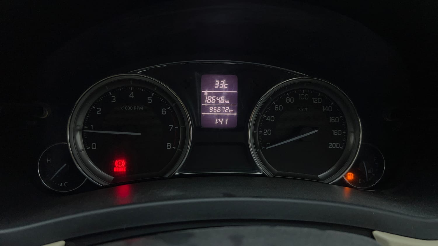 Used 2015 Maruti Suzuki Ciaz ZXI+ Petrol Manual interior CLUSTERMETER VIEW