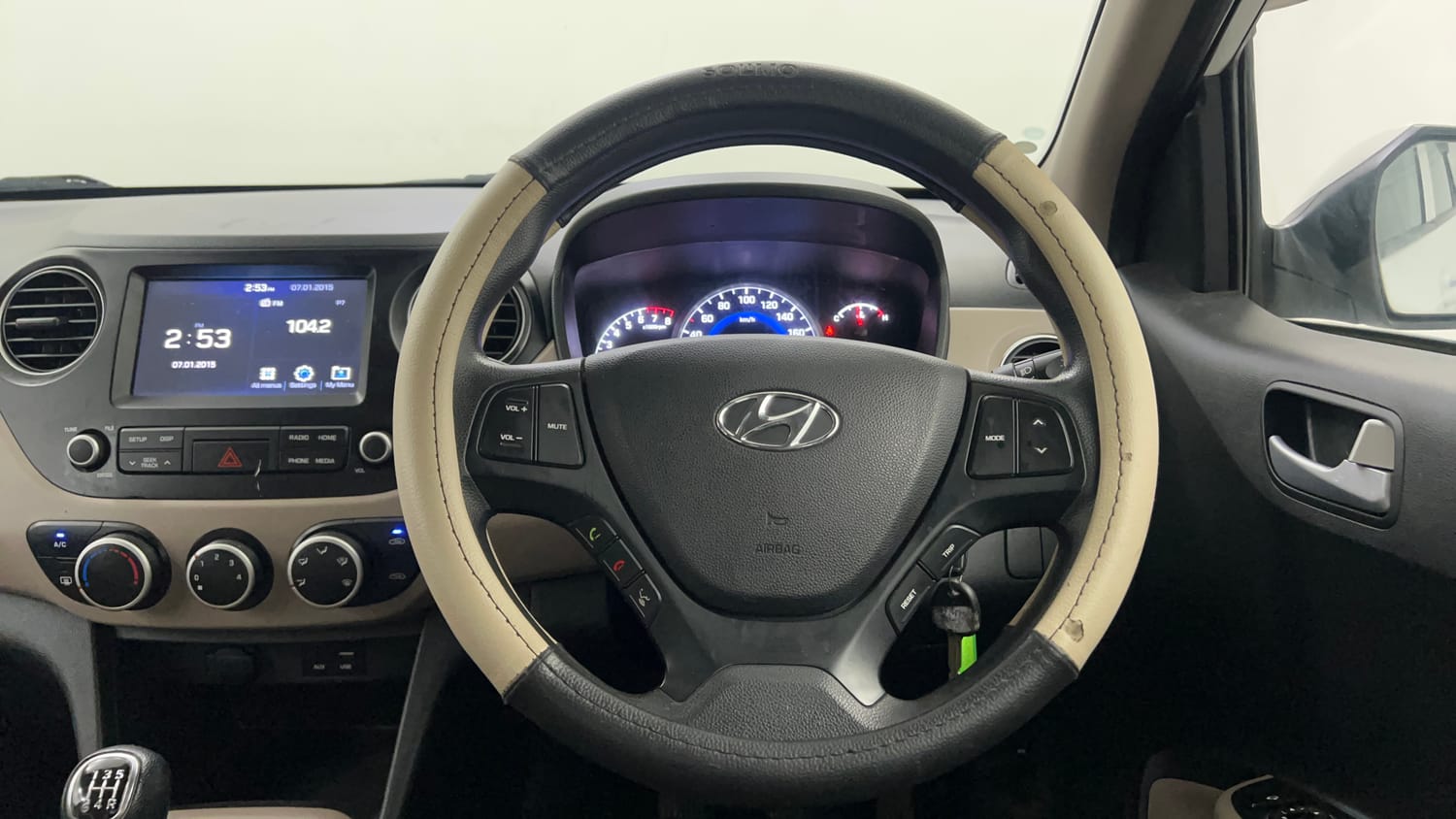 Used 2019 Hyundai Grand i10 Sportz 1.2 Kappa VTVT Petrol Manual interior STEERING VIEW
