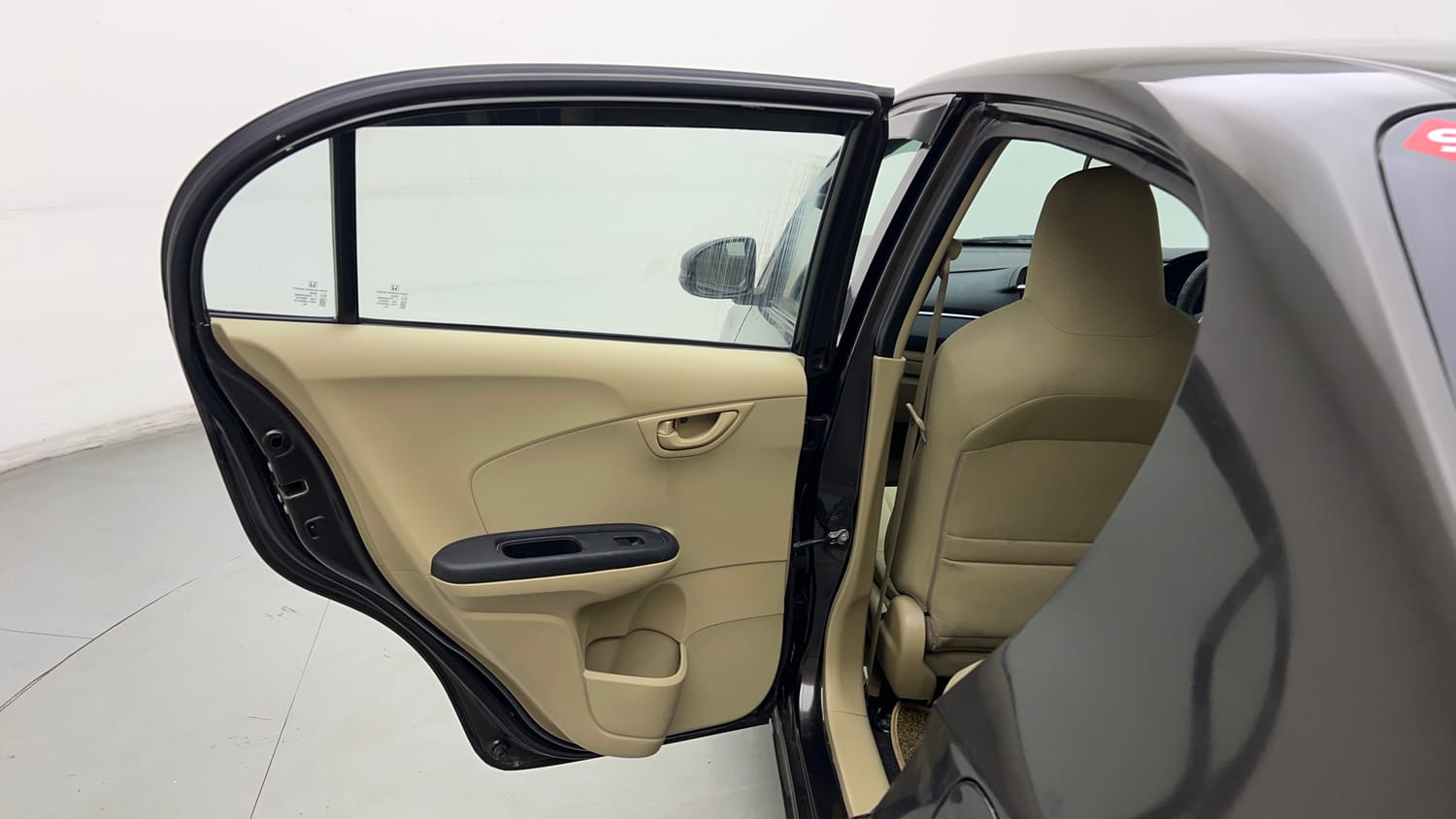 Used 2017 Honda Amaze 1.2 S i-VTEC Petrol Manual interior LEFT REAR DOOR OPEN VIEW
