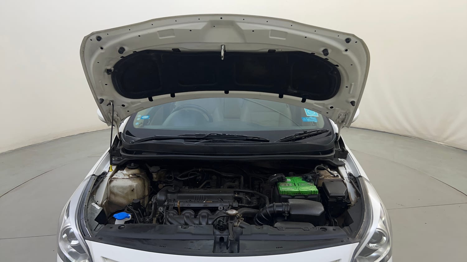 Used 2015 Hyundai Fluidic Verna 4S 1.6 VTVT SX Petrol Manual engine ENGINE & BONNET OPEN FRONT VIEW
