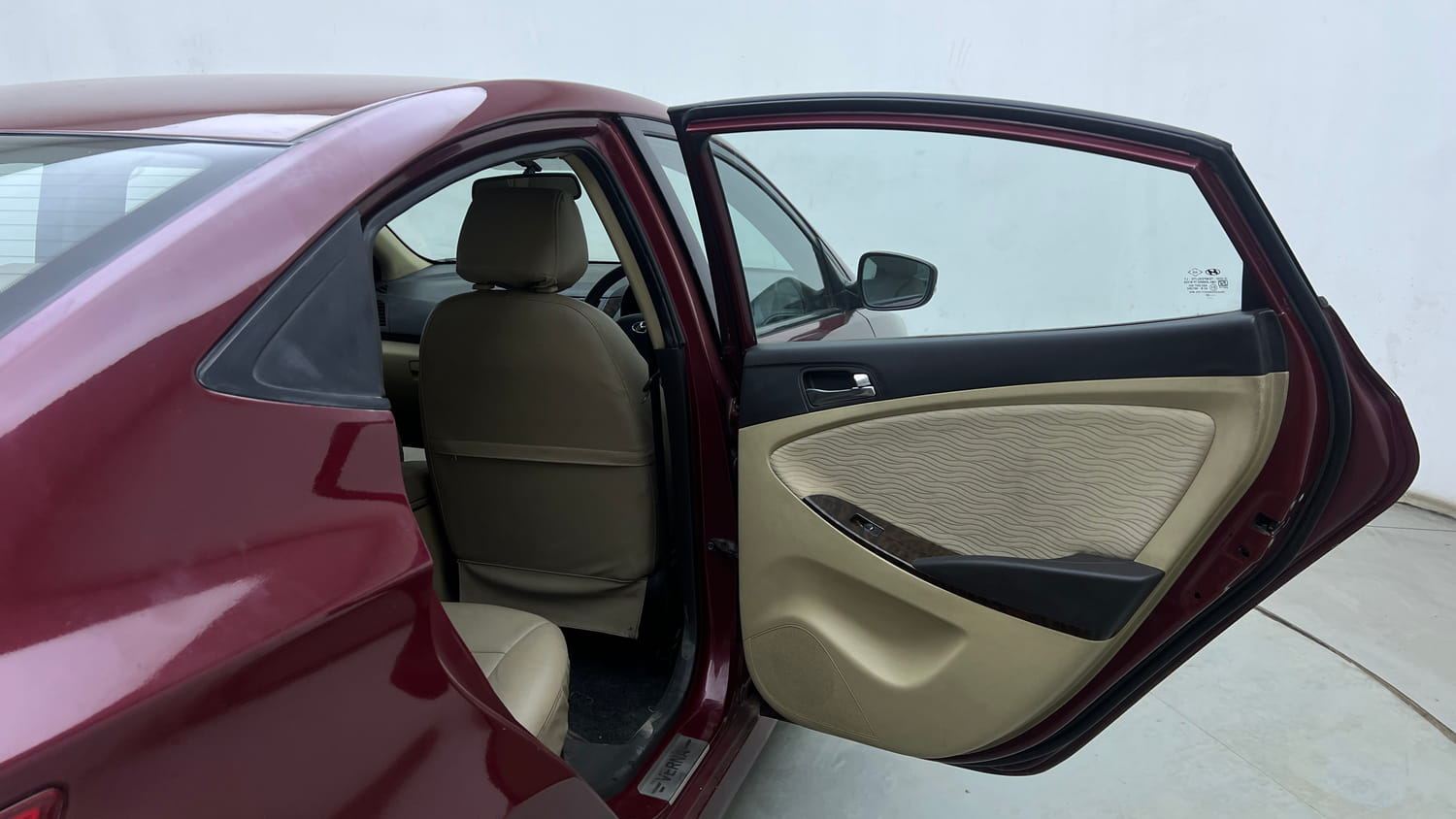 Used 2014 Hyundai Verna Fluidic 1.6 VTVT SX AT Petrol Automatic interior RIGHT REAR DOOR OPEN VIEW