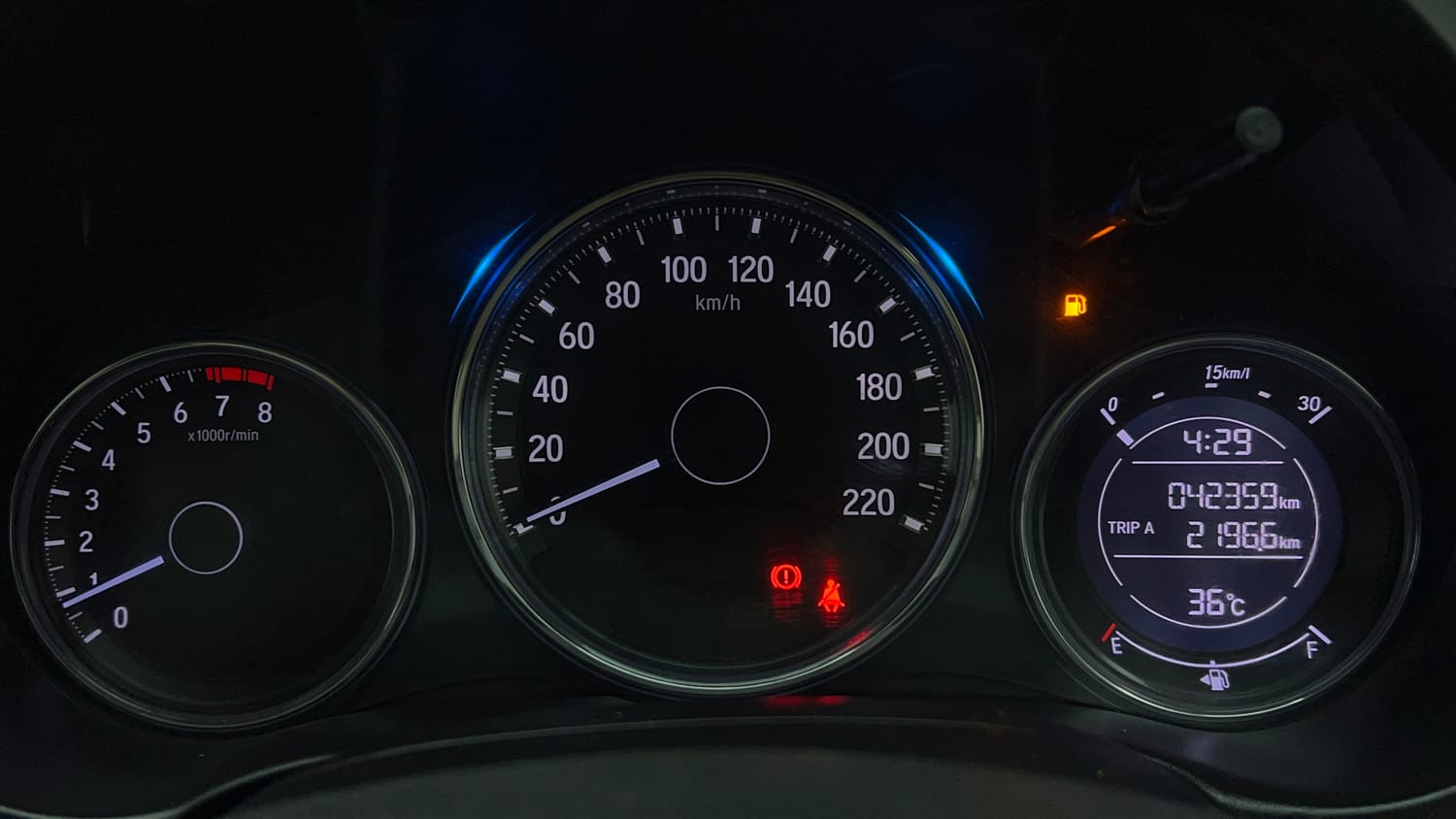 Used 2019 Honda City V Petrol Petrol Manual interior CLUSTERMETER VIEW