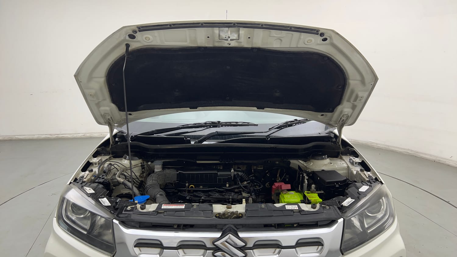 Used 2021 maruti-suzuki Vitara Brezza LXi Petrol Manual engine ENGINE & BONNET OPEN FRONT VIEW