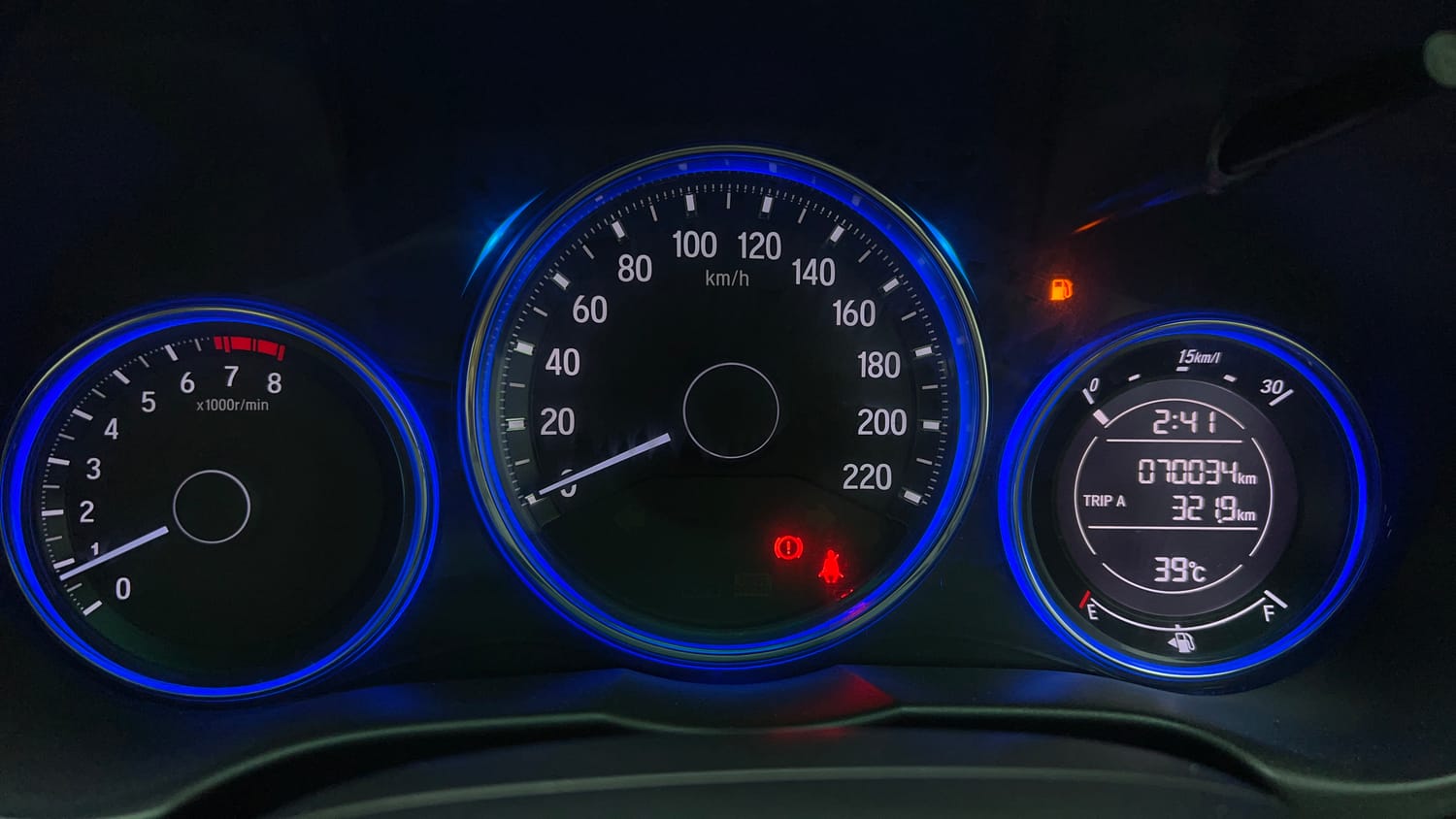 Used 2015 Honda City V Petrol Manual interior CLUSTERMETER VIEW
