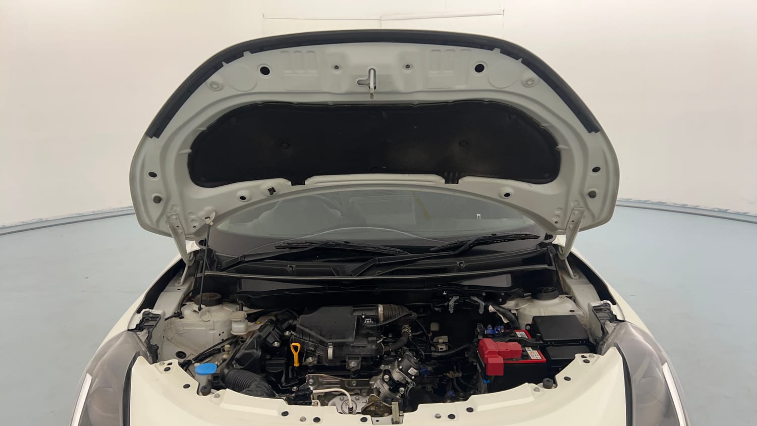 Used 2025 Maruti Suzuki Swift LXi Petrol Manual engine ENGINE & BONNET OPEN FRONT VIEW