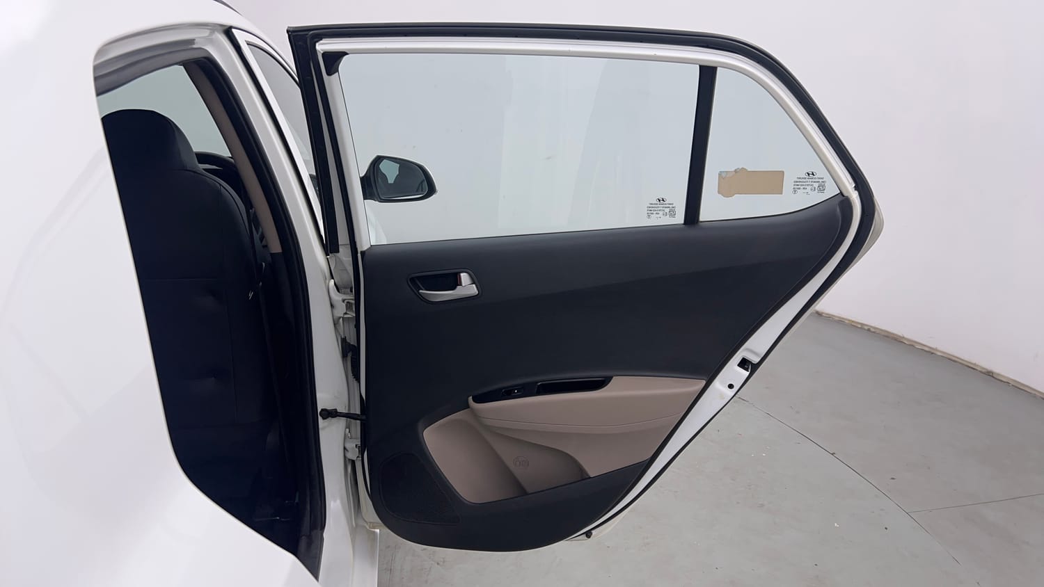 Used 2019 Hyundai Grand i10 Sportz 1.2 Kappa VTVT Petrol Manual interior RIGHT REAR DOOR OPEN VIEW