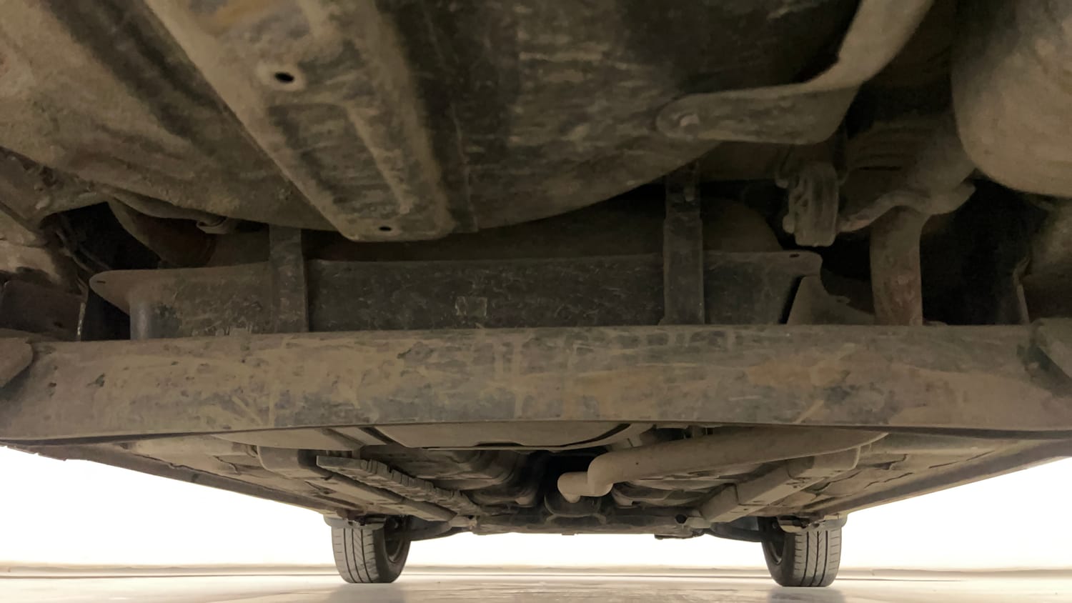 Used 2019 Hyundai Grand i10 Sportz 1.2 Kappa VTVT Petrol Manual extra REAR UNDERBODY VIEW (TAKEN FROM REAR)