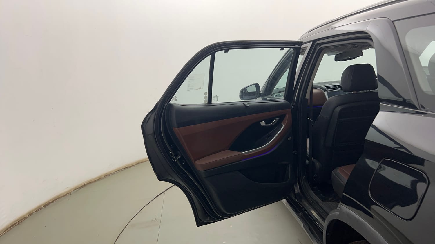 Used 2023 Hyundai Alcazar Platinum 7 STR 1.5 Turbo Petrol Petrol Manual interior LEFT REAR DOOR OPEN VIEW