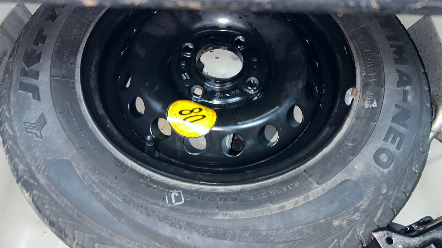 Used 2021 Tata Tiago XT CNG (Outside Fitted) Cng Manual tyres SPARE TYRE VIEW