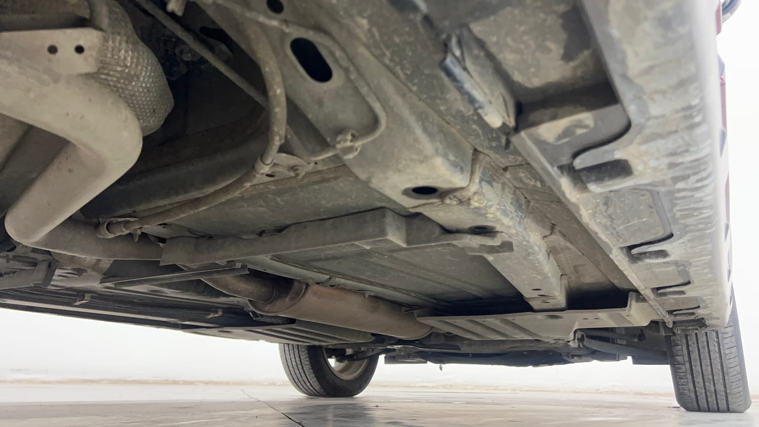 Used 2024 Maruti Suzuki Fronx Alpha 1.0L Turbo MT Petrol Manual extra REAR RIGHT UNDERBODY VIEW