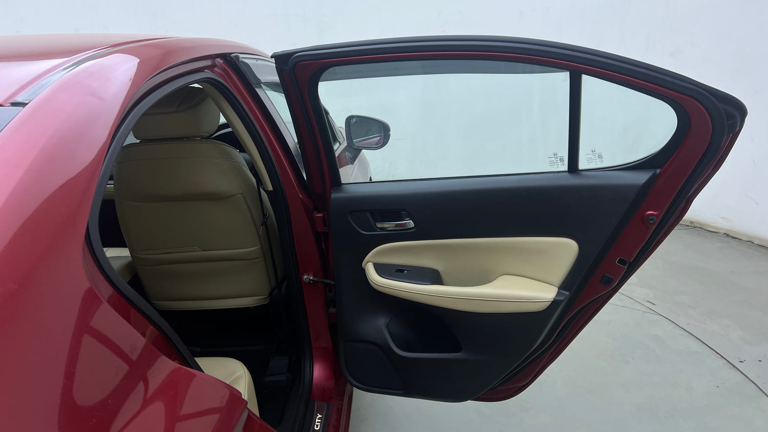 Used 2021 Honda City ZX CVT Petrol Petrol Automatic interior RIGHT REAR DOOR OPEN VIEW