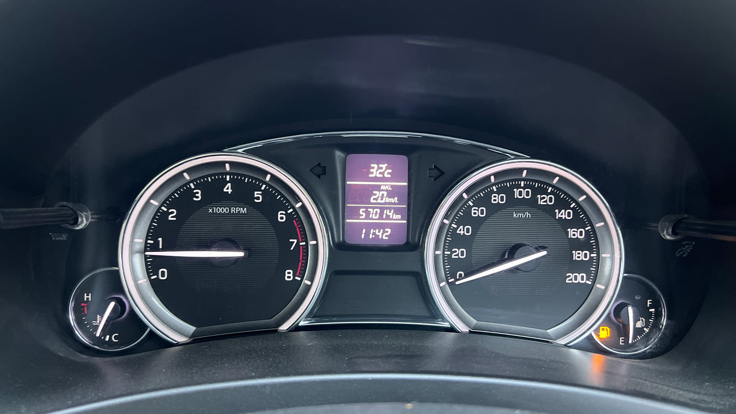 Used 2017 Maruti Suzuki Ciaz ZXI+ Petrol Manual interior CLUSTERMETER VIEW