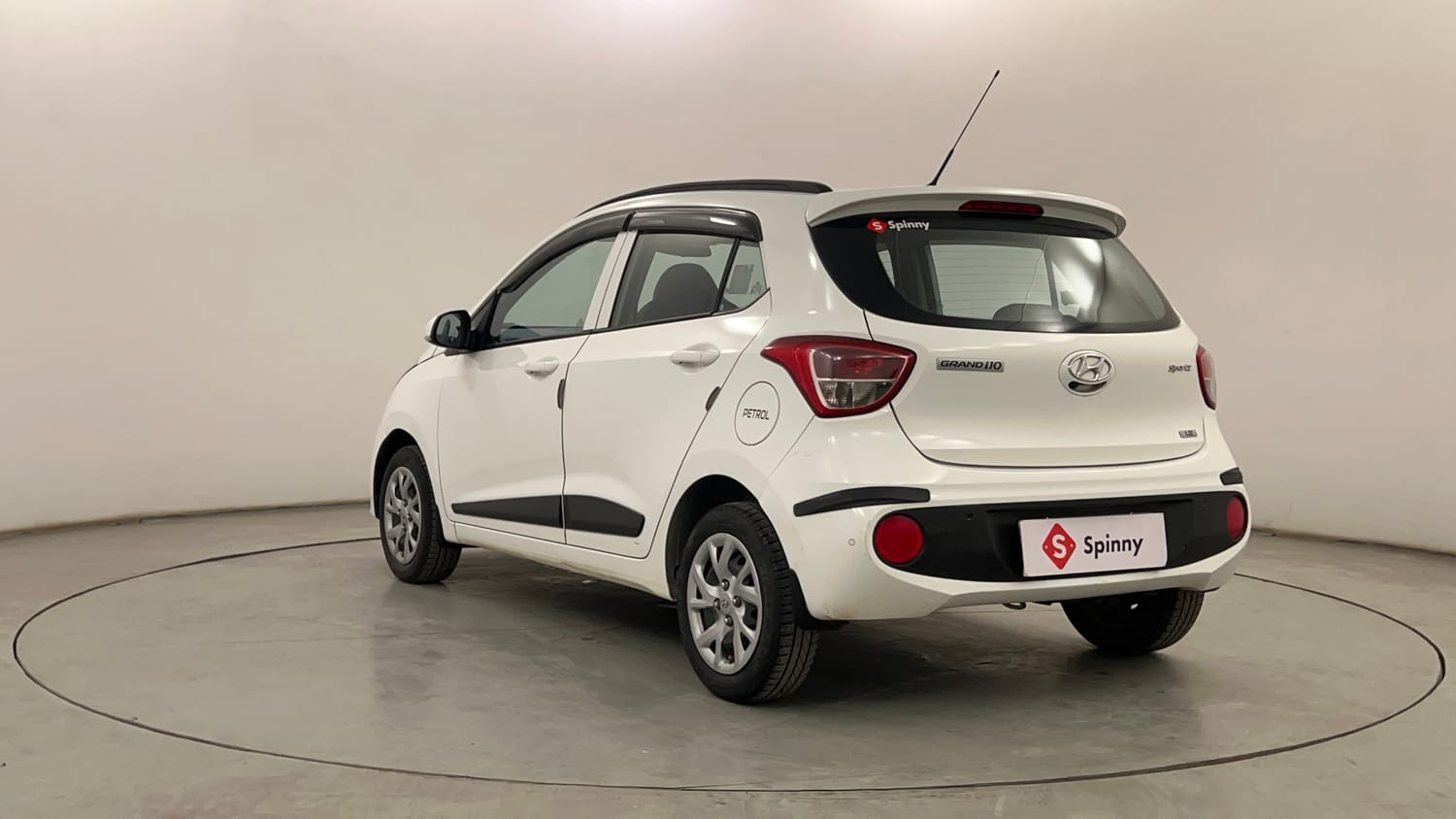 Used 2019 Hyundai Grand i10 Sportz 1.2 Kappa VTVT Petrol Manual exterior LEFT REAR CORNER VIEW