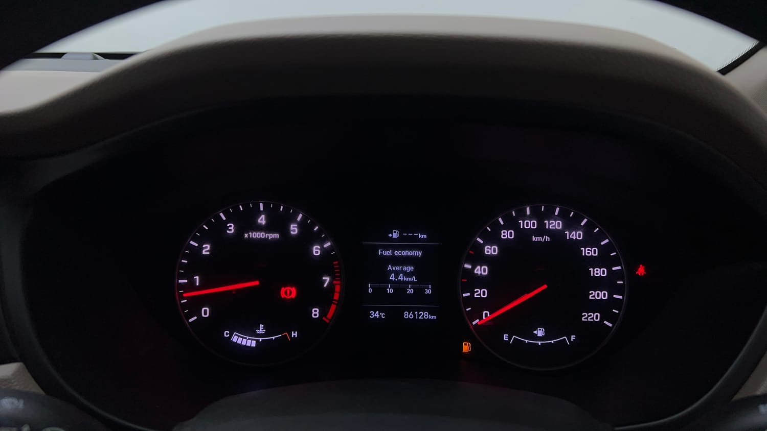 Used 2018 Hyundai Elite i20 Asta 1.2 (O) Petrol Manual interior CLUSTERMETER VIEW