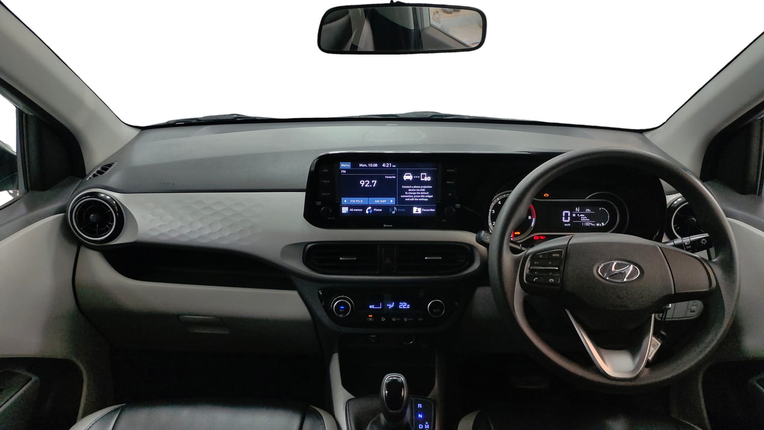 Used 2021 Hyundai Grand i10 Nios Sportz AMT 1.2 Kappa VTVT Petrol Automatic interior DASHBOARD VIEW