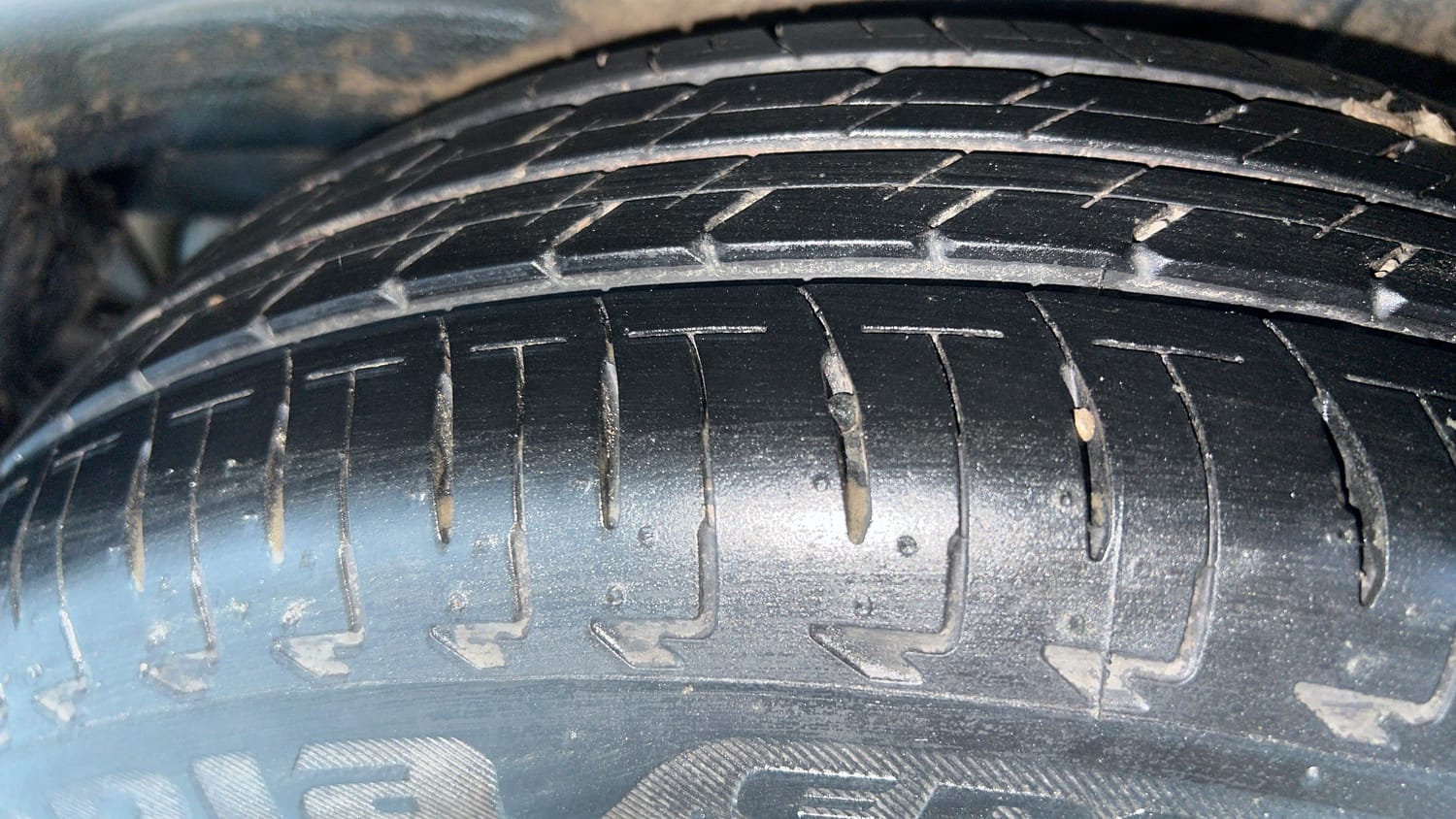 Used 2025 Maruti Suzuki Ignis Zeta 1.2 MT Petrol Manual tyres LEFT REAR TYRE TREAD VIEW