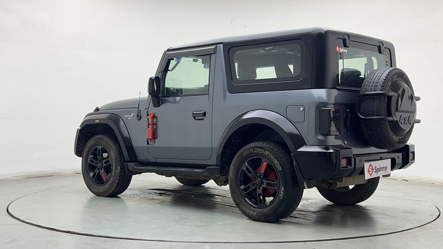 Used 2021 mahindra Thar LX Hard Top Petrol AT 4WD Petrol Automatic exterior LEFT REAR CORNER VIEW