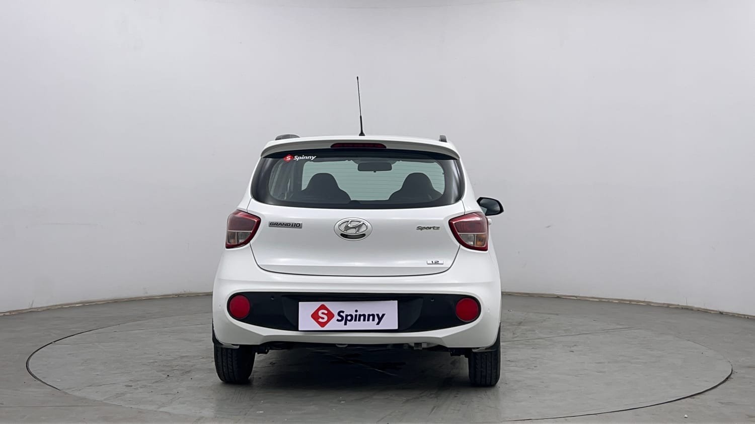 Used 2019 Hyundai Grand i10 Sportz 1.2 Kappa VTVT Petrol Manual exterior BACK VIEW