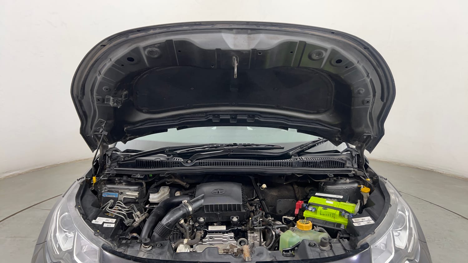Used 2021 Tata Nexon XZA Plus (S) Petrol Automatic engine ENGINE & BONNET OPEN FRONT VIEW