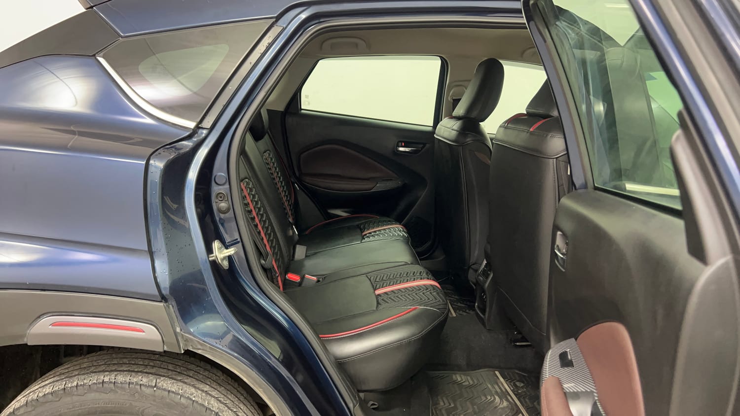 Used 2024 Maruti Suzuki Fronx Alpha 1.0L Turbo MT Petrol Manual interior RIGHT SIDE REAR DOOR CABIN VIEW