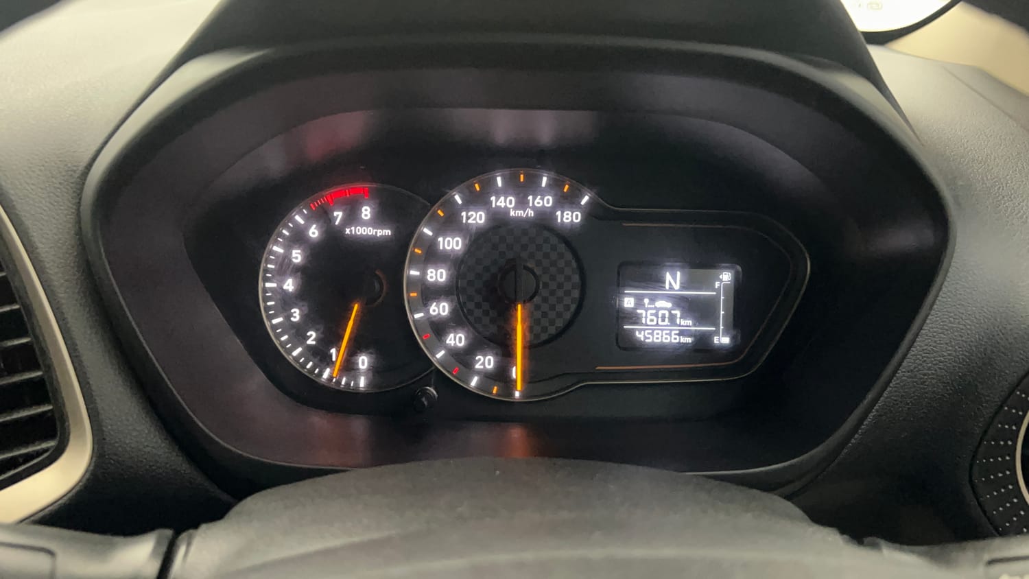 Used 2019 Hyundai Santro Sportz AMT Petrol Automatic interior CLUSTERMETER VIEW