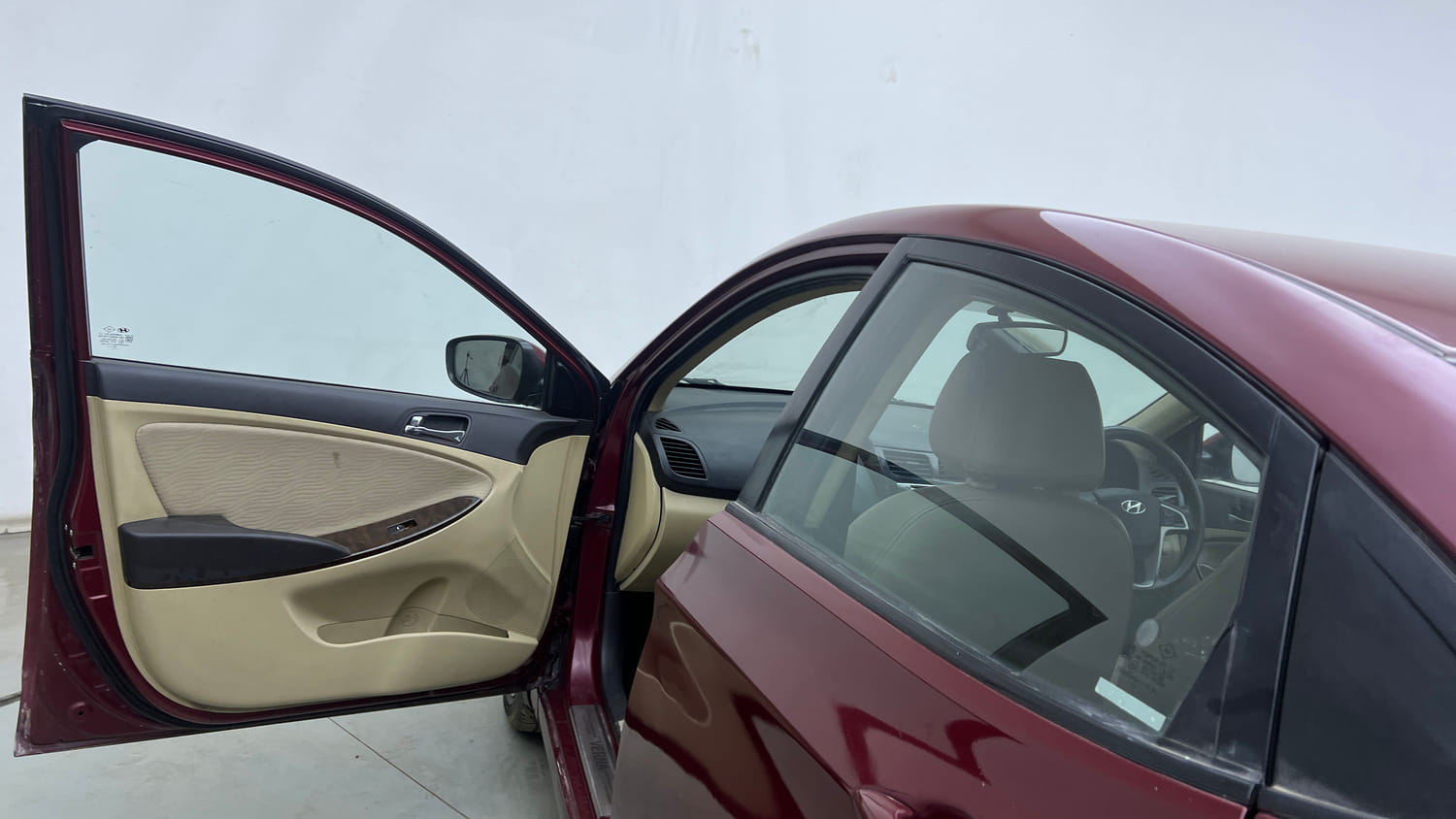 Used 2014 Hyundai Verna Fluidic 1.6 VTVT SX AT Petrol Automatic interior LEFT FRONT DOOR OPEN VIEW