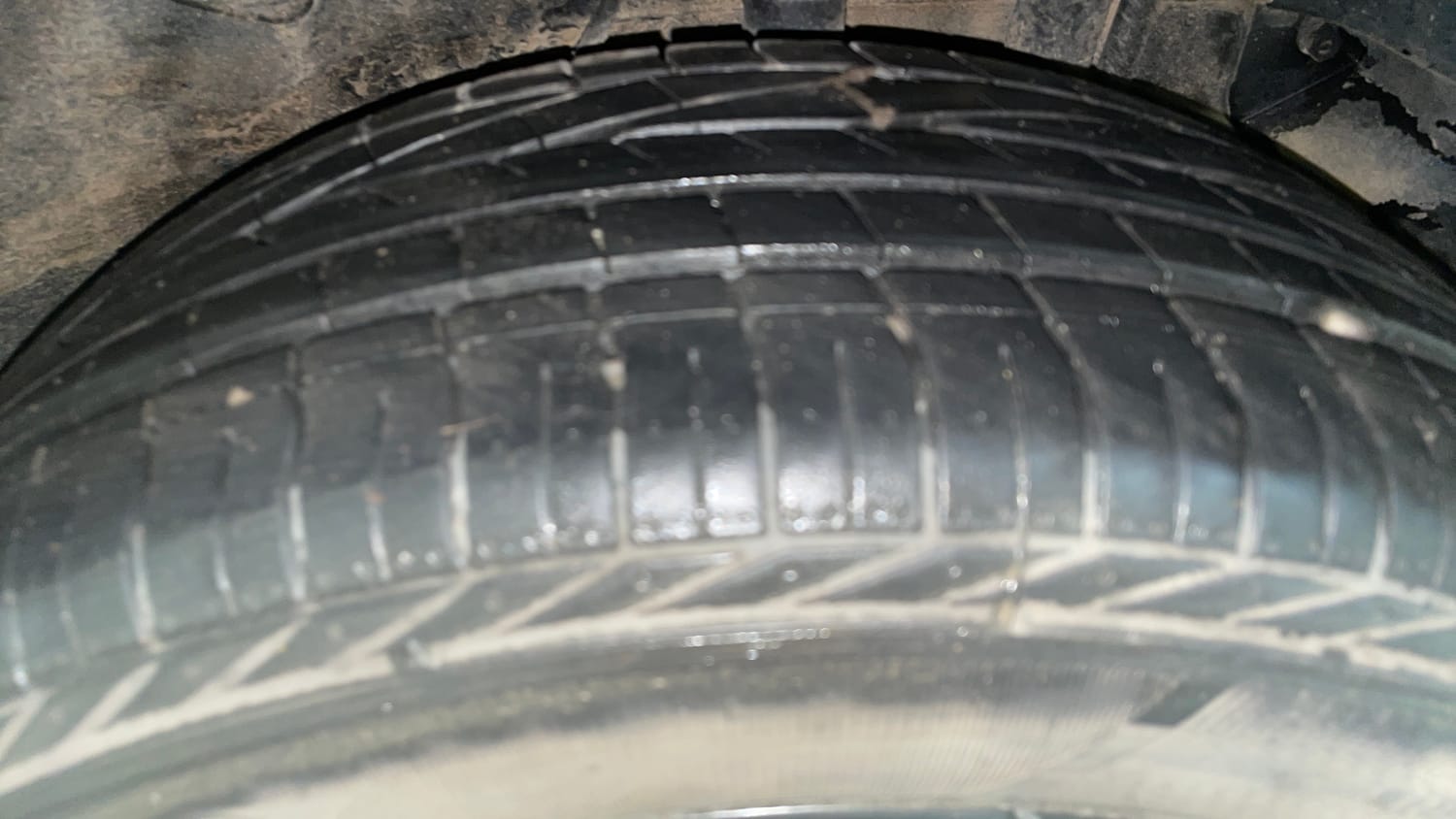 Used 2022 Tata Nexon XZ Plus (O) Dark Edition Petrol Manual tyres LEFT REAR TYRE TREAD VIEW