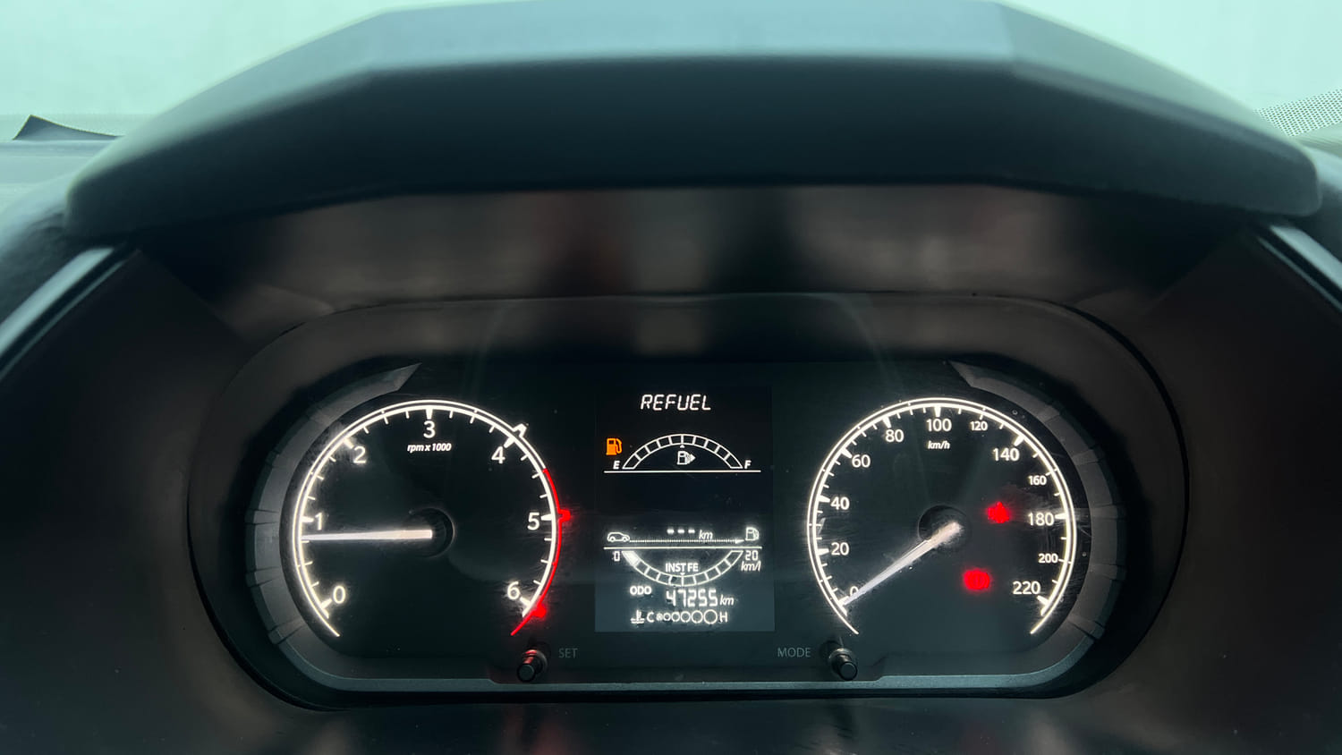 Used 2021 Tata Harrier XE Diesel Manual interior CLUSTERMETER VIEW