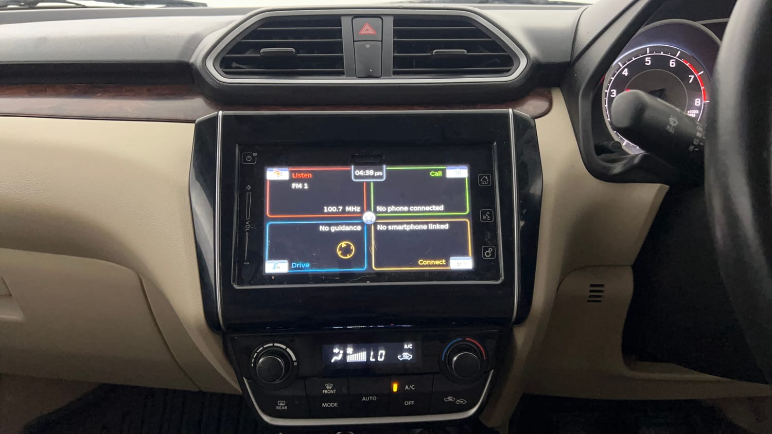 Used 2018 Maruti Suzuki Dzire ZXi Plus Petrol Manual interior MUSIC SYSTEM & AC CONTROL VIEW