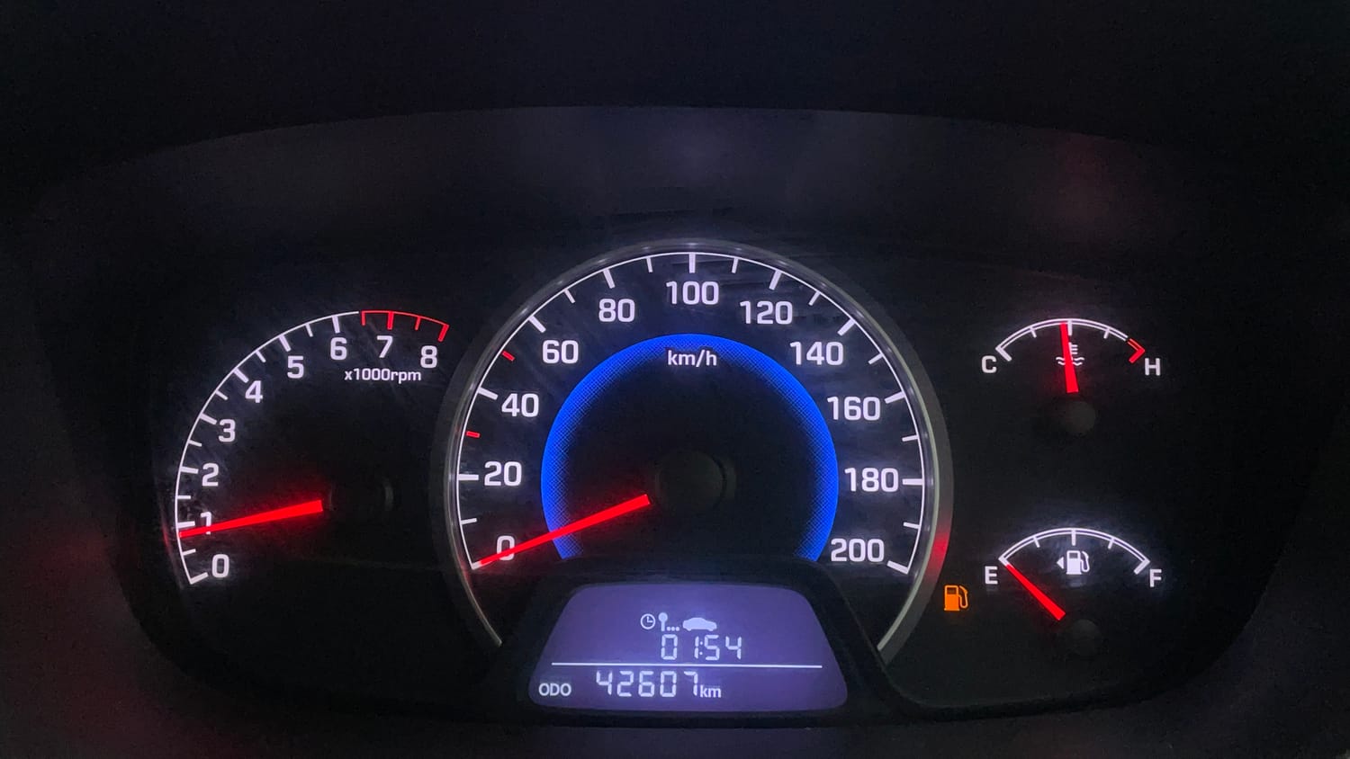 Used 2014 Hyundai Grand i10 Magna 1.2 Kappa VTVT Petrol Manual interior CLUSTERMETER VIEW