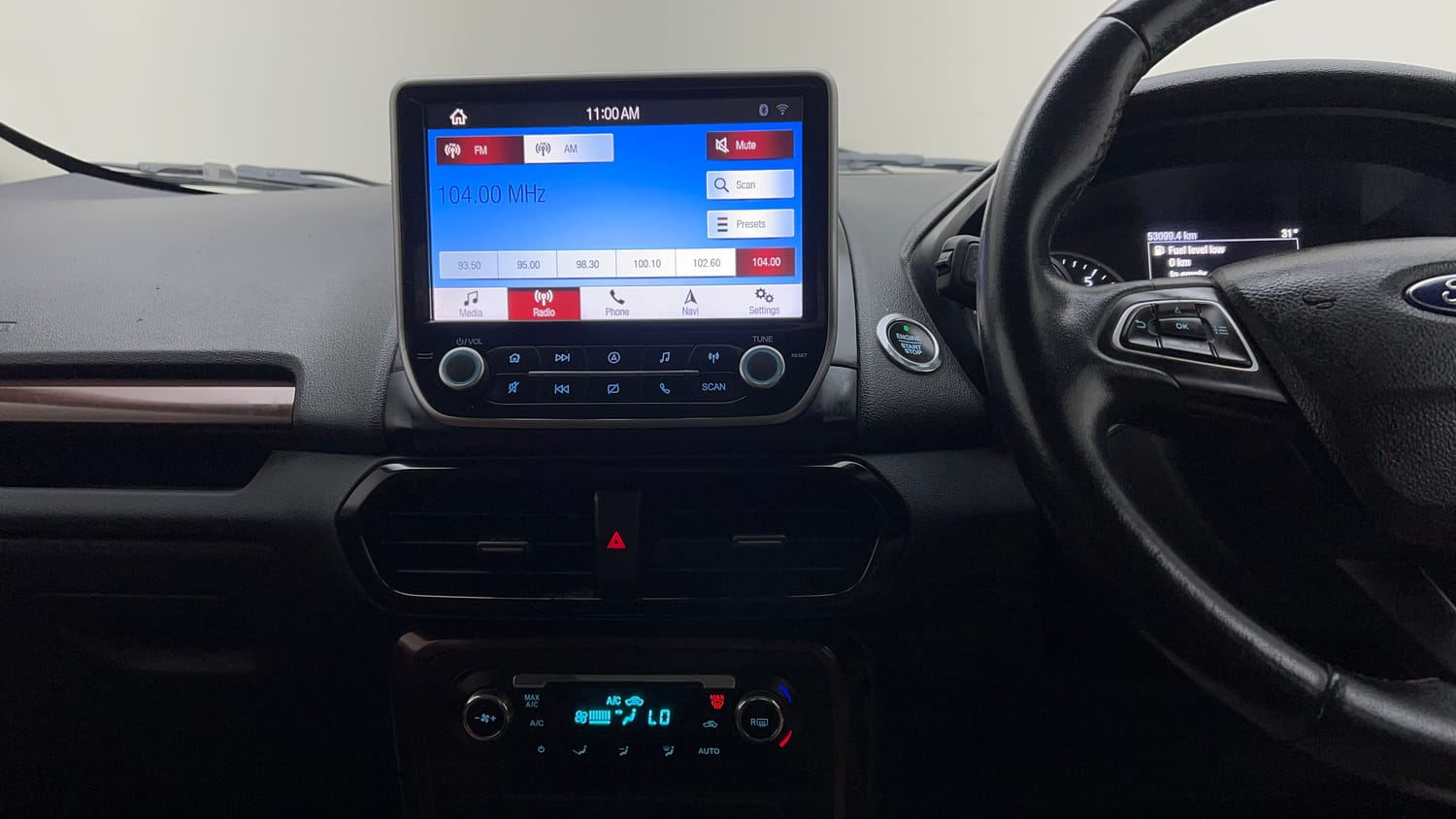 Used 2021 Ford EcoSport Thunder Edition Petrol Petrol Manual interior MUSIC SYSTEM & AC CONTROL VIEW