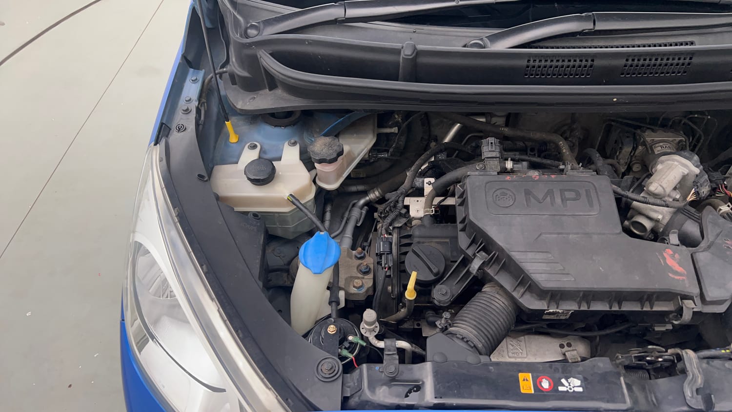 Used 2019 Hyundai Santro Sportz AMT Petrol Automatic engine ENGINE RIGHT SIDE VIEW