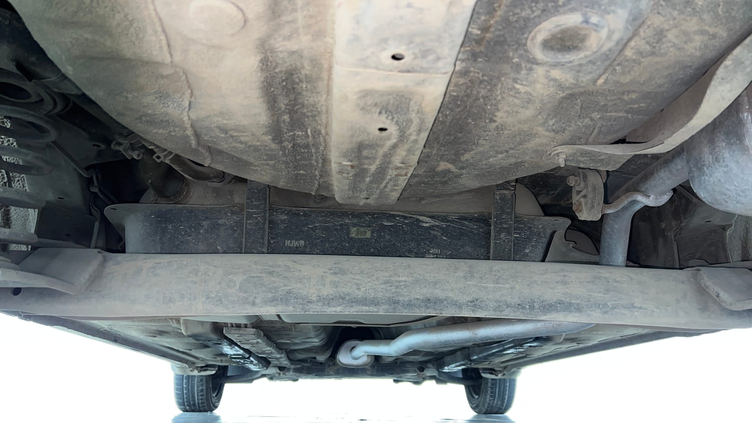 Used 2018 Hyundai Grand i10 Sportz 1.2 Kappa VTVT Petrol Manual extra REAR UNDERBODY VIEW (TAKEN FROM REAR)
