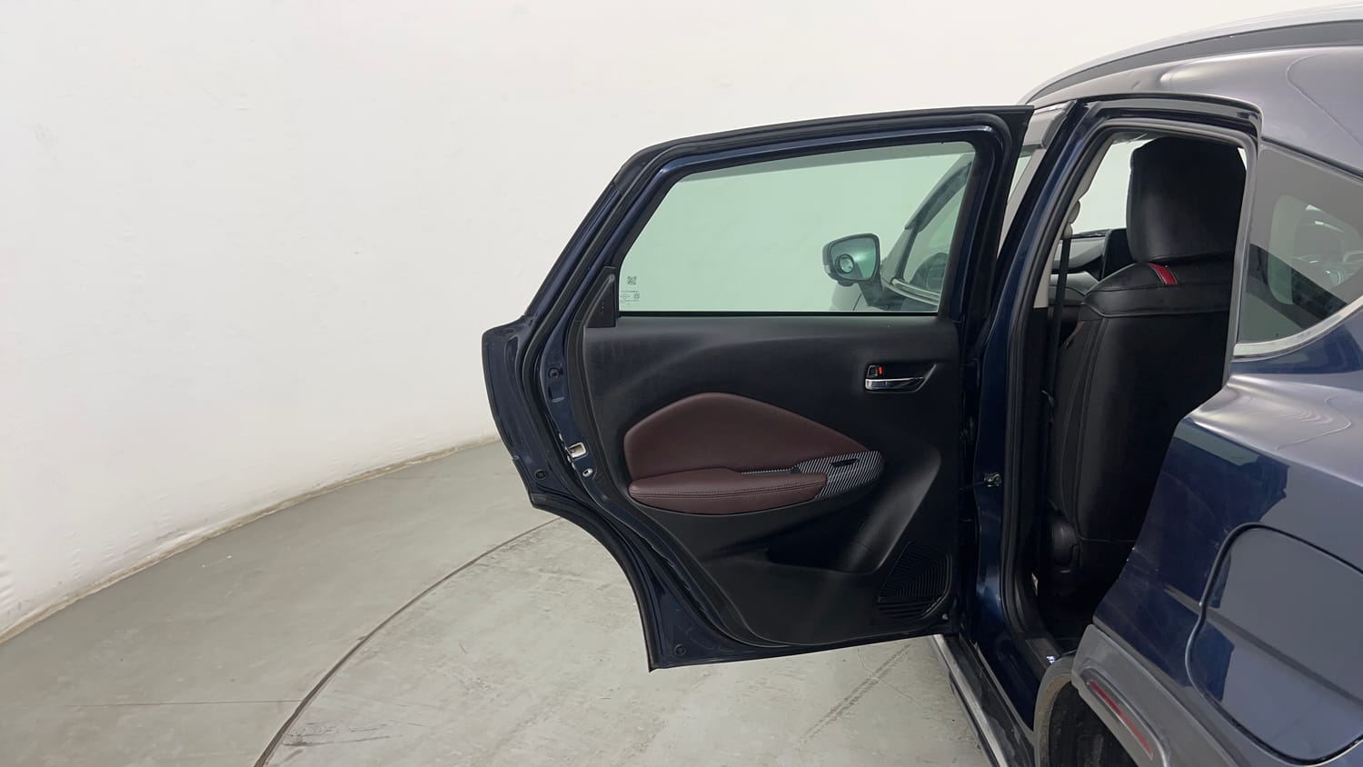 Used 2024 Maruti Suzuki Fronx Alpha 1.0L Turbo MT Petrol Manual interior LEFT REAR DOOR OPEN VIEW