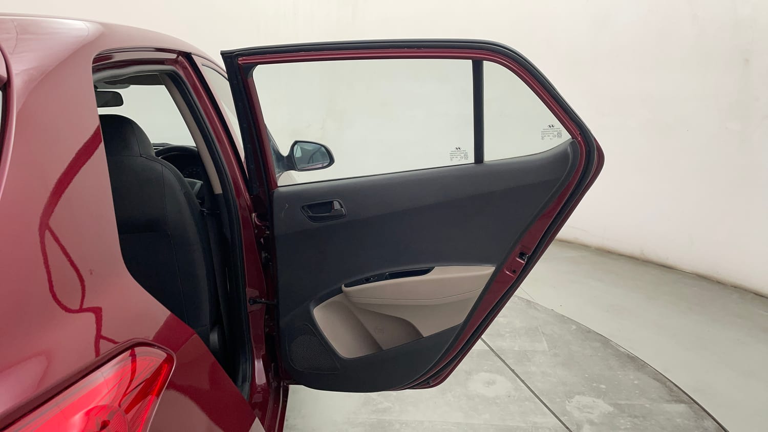 Used 2014 Hyundai Grand i10 Magna 1.2 Kappa VTVT Petrol Manual interior RIGHT REAR DOOR OPEN VIEW