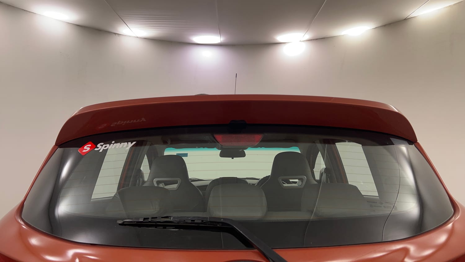 Used 2016 Mahindra KUV100 K6 6 STR Petrol Manual exterior BACK WINDSHIELD VIEW