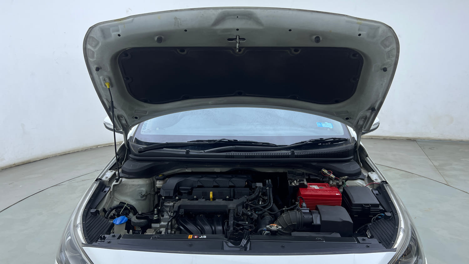 Used 2021 Hyundai Verna SX 1.5 VTVT IVT Petrol Automatic engine ENGINE & BONNET OPEN FRONT VIEW