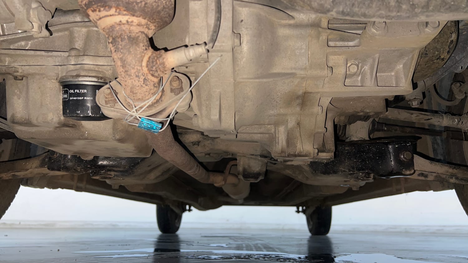 Used 2015 Maruti Suzuki Wagon R LXI Petrol Manual extra FRONT LEFT UNDERBODY VIEW